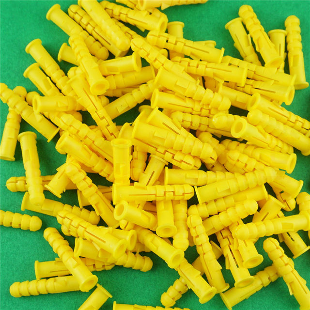 Small yellow fish plastic expansion tube expansion plug glue plug m6m8
