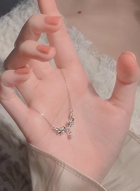 【2025春夏新款】麦穗月桂女神项链女时尚简约小众高级学生锁骨链