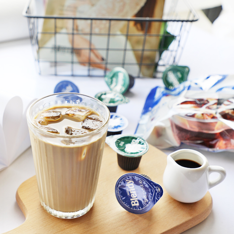 日本进口AGF浓缩液体胶囊咖啡速溶冰饮料生椰拿铁冷粹咖啡无糖 - 图0