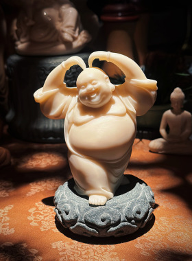 天然原石小祥云底座手工制作茶室