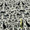 Cotton and linen rabbit fabrics imported from Japan for home use