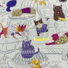 Kokka pure cotton cat and dog Japanese imported fabric fabric fabric