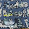 Home fabric patchwork DIY fabric imported from Japan KOKKA cotton and linen head printed cloth cat and bear