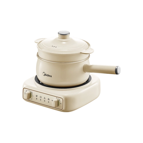 Midea Electric Pilor Home -Hevel -время для общежития маленький расщепленный горячий горшок на пару электрическая плита.