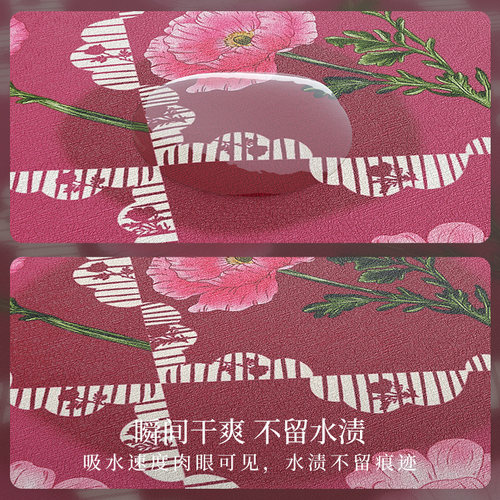 范居态度芍华厨房台面沥水垫吧台咖啡机垫轻奢高端灶台吸水防滑垫 - 图3