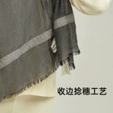 Шарф, высококлассная шерстяная кашемировая зимняя удерживающая тепло накидка, 2022, подарок на день рождения