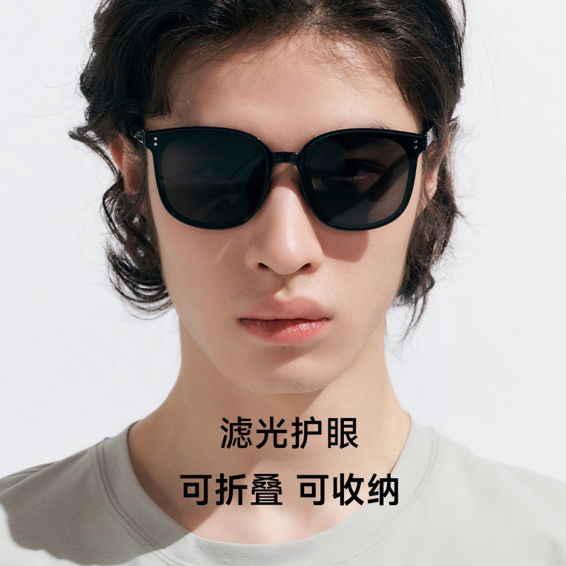 VVC折叠墨镜女2025春夏新款高级太阳眼镜防晒防紫外线户外开车男