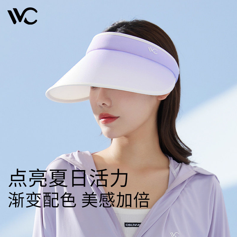 VVC防晒帽女款防紫外线遮阳帽夏女神空顶帽子户外太阳帽