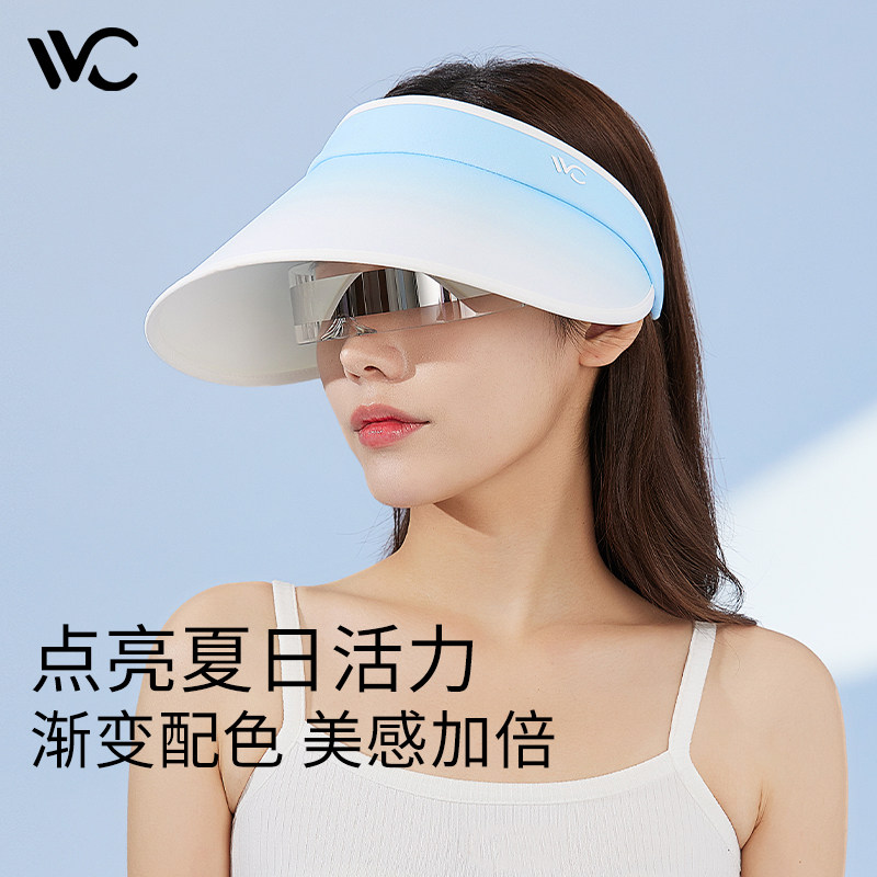 VVC防晒帽女款防紫外线遮阳帽夏女神空顶帽子户外太阳帽