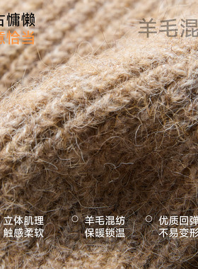 VVC女秋冬帽子针织帽加厚保暖羊毛帽大帽围显脸小抗寒百搭毛线帽