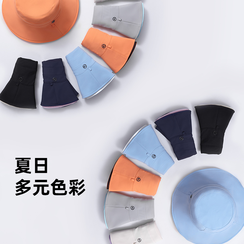 VVC夏季双面防晒遮阳渔夫帽