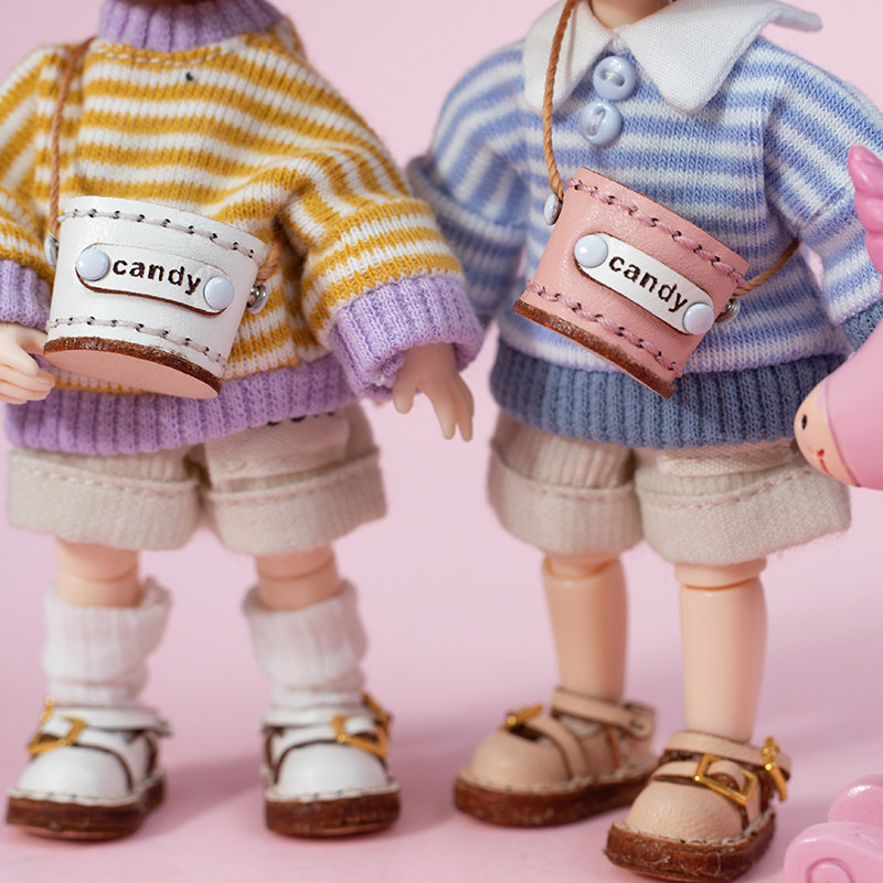 blythe娃包 ob22 ob24手工牛外出包 扣子凉鞋 小布 UFDOLL迷你体,淘宝优惠券,粉丝福利购,淘宝优惠卷