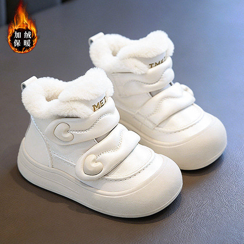 官网C&K女童雪地靴保暖2025新款冬季儿童加绒大棉鞋女孩皮面防水,淘宝优惠券,粉丝福利购,淘宝优惠卷