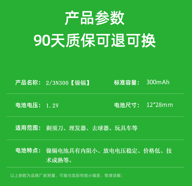 适用飞科刮胡剃须刀fs281FS823/901/921/295/291 822充电电池1.2V - 图0