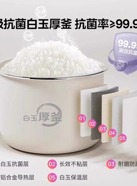 美的华凌迷你电饭锅家用1-3人独居宿舍小饭煲快速煮饭保温电饭煲