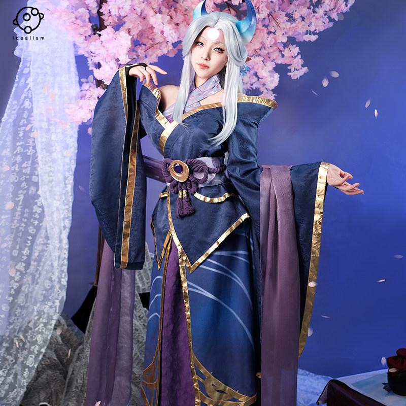 英雄联盟衣服理想 lol英雄联盟cos服 灵魂莲华 厄斐琉斯 拉露恩cosplay服装女