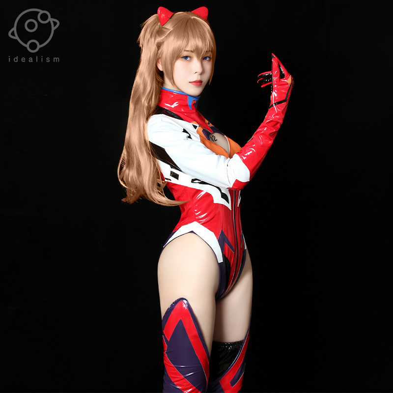 明日香cos服战斗服cosplay连体衣胶衣皮衣新纪元福音战士游戏动漫-图1