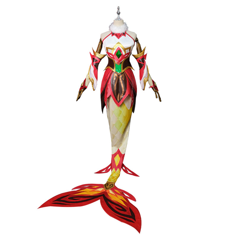 英雄联盟衣服理想 lol英雄联盟cos服剪纸仙灵 娜美cosplay服装游戏c服女装全套