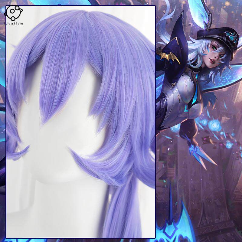 理想 lol英雄联盟cos假发 幻灵蝙蝠 霞cosplay假毛 游戏造型假发