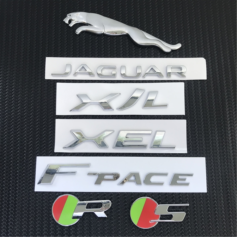 捷豹车标字母标XE XF XJL F-PACE V6 3.0 V8 5.0后尾排量标 AWD标-图2