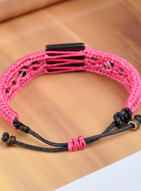 尼泊尔编织印花民族风未镶嵌手链