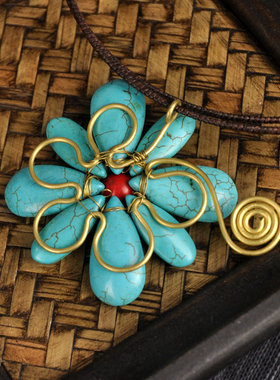 泰国花朵项圈甜美风礼品挂件吊坠