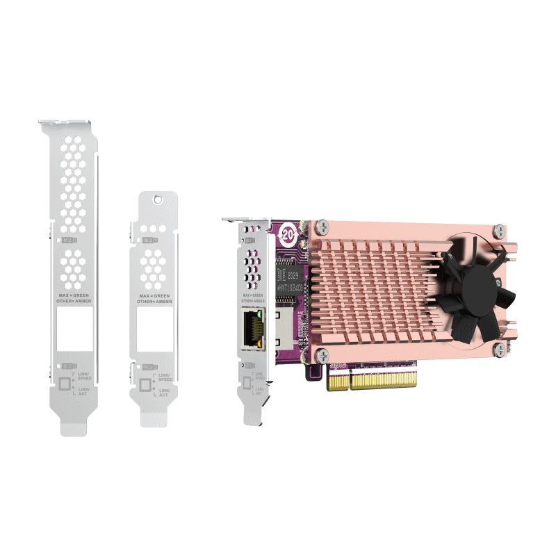 QNAP威联通配件迅速升级-QM2-2P10G1TB含两个M.2 PCIe Gen3-NVME-SSD和单口万兆电口扩充卡 - 图3