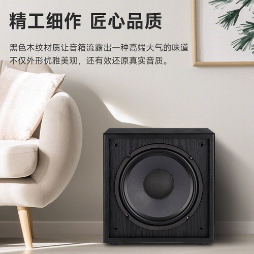 Nobsound/诺普声 SW-100 超重有源10寸低音炮音箱 有源低音炮音响 - 图2