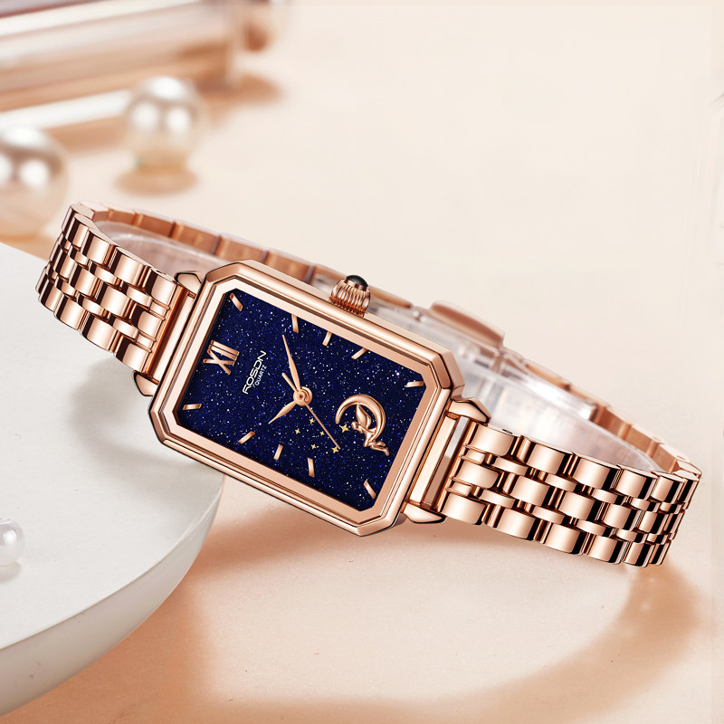 劳士顿2021年新款方表小绿表 劳士顿手表国产腕表