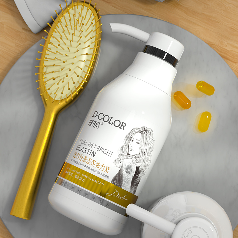 迪彩弹力素簧弹力女素卷发精华素 迪彩广州头发造型