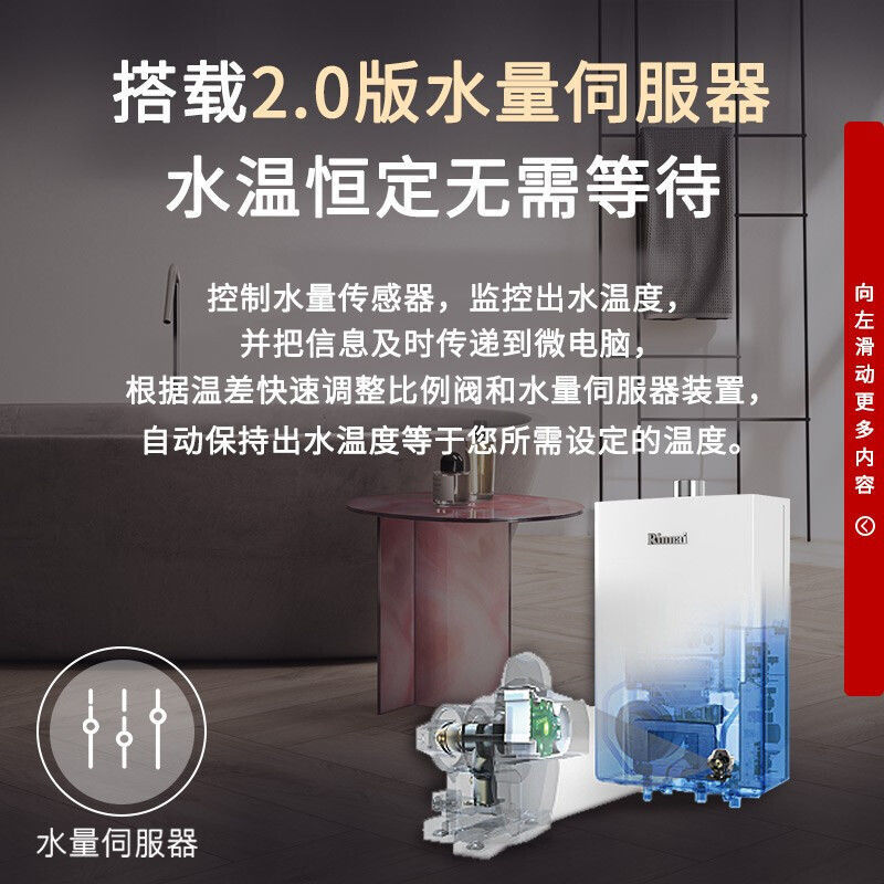 Rinnai/林内EKP39/PB4/D03/C05/D06/GT11恒温强排家用热水器16升-图1