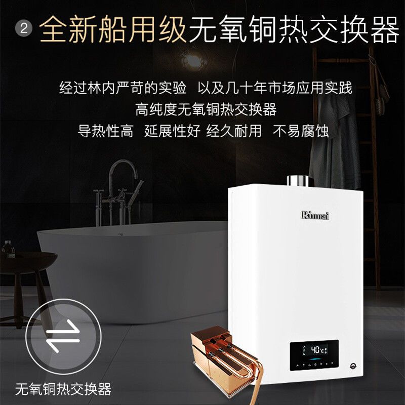 Rinnai/林内EKP39/PB4/D03/C05/D06/GT11恒温强排家用热水器16升-图2