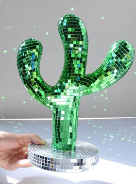 迪斯科球仙人掌玻璃镜面