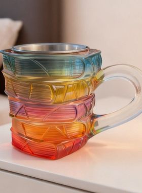 PaintedBookMug琉璃色3