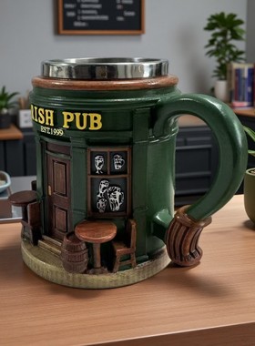 跨境新品爱尔兰酒吧3D树