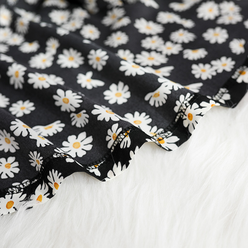 家语馨旗舰店小雏菊睡裙女夏季吊带中长款外穿薄款黑色连衣裙网红爆款睡衣韩版3