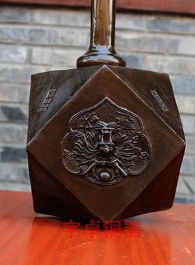 宇卓铜器 纯铜十八般兵器锤 工艺品 十八般武艺锏 大锤 铜锤摆件