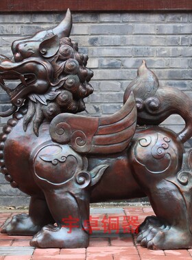 纯铜貔貅独角爪子瑞兽