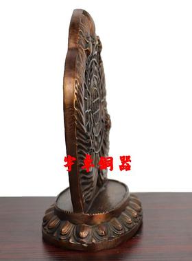 宇卓铜器 纯铜牌 黄铜牌 祥狮 纯铜十相自在牌之宝