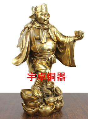 纯铜西游记猪八戒沙僧人物摆件