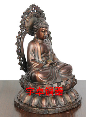 纯铜佛祖桌面摆件祥狮