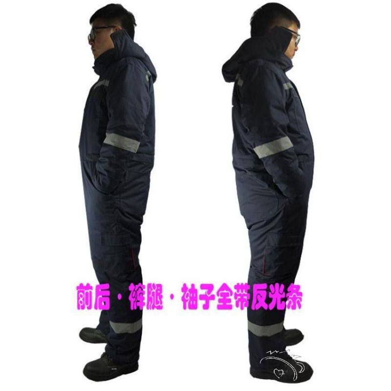 长款进冷库服防寒防冻零下40度防寒服多功能男士工装大衣连体_虎窝淘