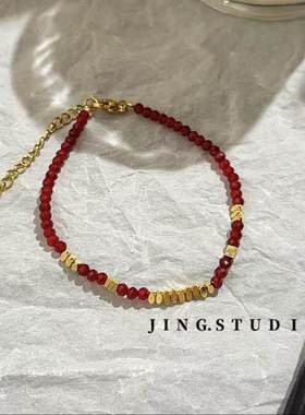 小众轻奢手链气质钛钢碎银几两