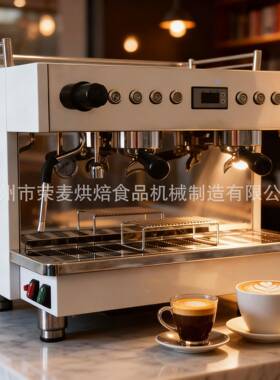 意式半自动自动商用专业咖啡机双头萃取杯压咖啡店专用