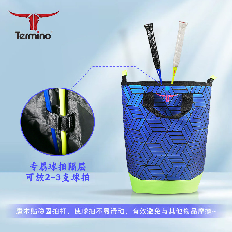 Bull head badminton bag, tennis bag, backpack, 25 outdoor sports and fitness handbags for women, durable 3D diamond bag