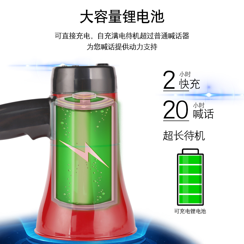 新科录音喇叭扬声器叫卖机户外地摊摆摊叫卖神器手持宣传广告喊话器嗽叭大声公便携式高音大喇叭小型扩音器-图1