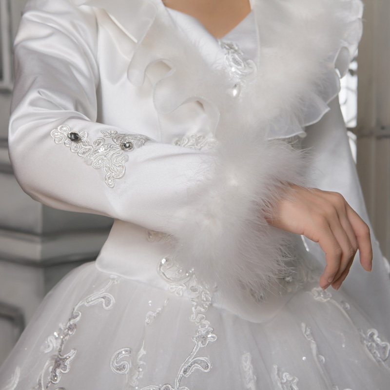 新娘棉冬季新款韩版修身显瘦婚纱 喜之源婚纱