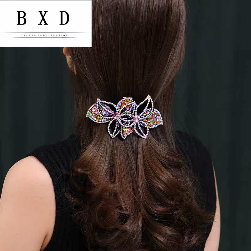 高端定制施华水晶顶夹 宾希迪发饰