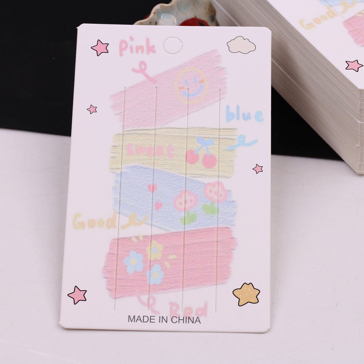 Diy hairpins, hair accessories, hair accessories packaging cardboard