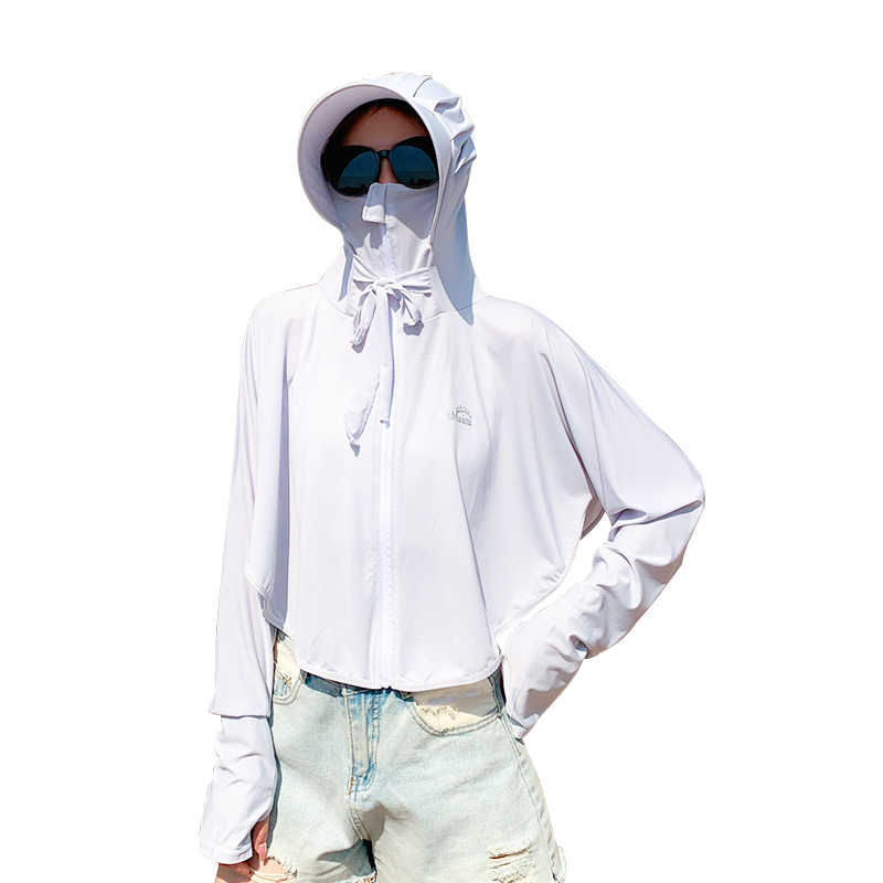 2022新款夏季冰丝防晒衣女紫外线超薄款透气长罩衫外套骑车防晒服